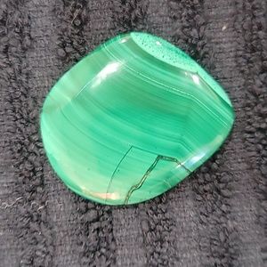 Malachite worry stone